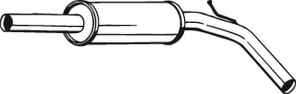 Bosal 227-469 - Середній глушник вихлопних газів avtolavka.club