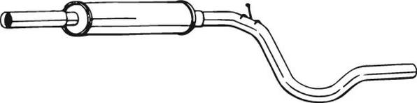 Bosal 281-233 - Середній глушник вихлопних газів avtolavka.club