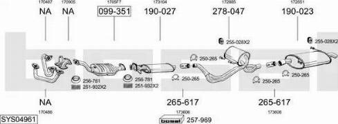 Bosal SYS04961 - Система випуску ОГ avtolavka.club