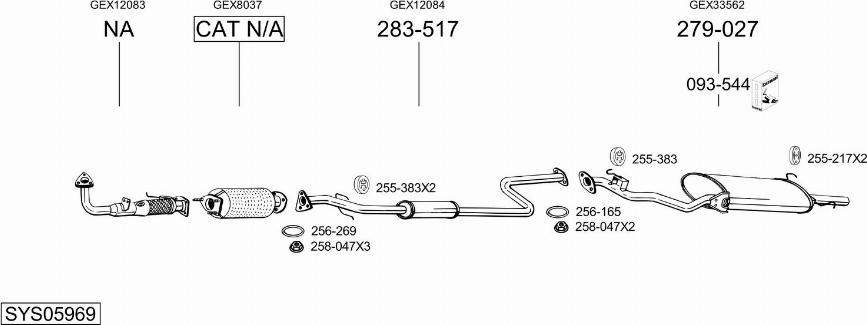 Bosal SYS05969 - Система випуску ОГ avtolavka.club