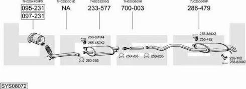 Bosal SYS08072 - Система випуску ОГ avtolavka.club