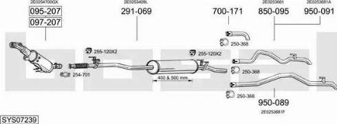 Bosal SYS07239 - Система випуску ОГ avtolavka.club