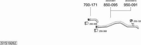 Bosal SYS19262 - Система випуску ОГ avtolavka.club