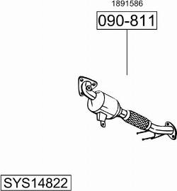 Bosal SYS14822 - Система випуску ОГ avtolavka.club