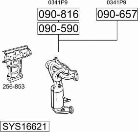 Bosal SYS16621 - Система випуску ОГ avtolavka.club