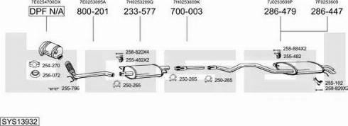 Bosal SYS13932 - Система випуску ОГ avtolavka.club