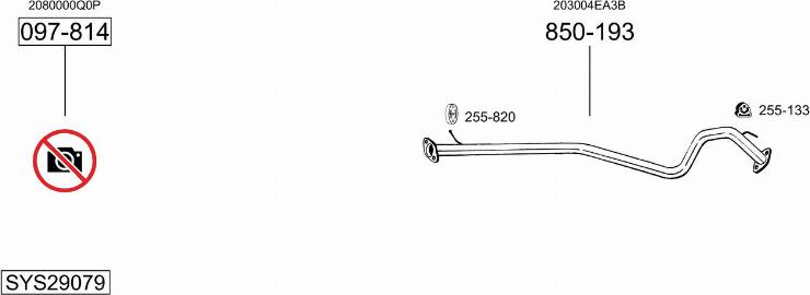 Bosal SYS29079 - Система випуску ОГ avtolavka.club