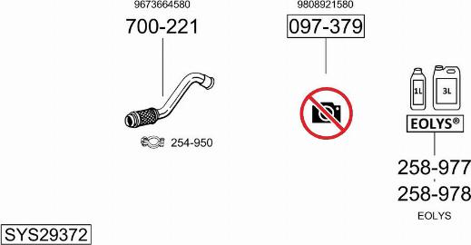 Bosal SYS29372 - Система випуску ОГ avtolavka.club