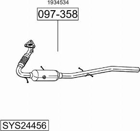 Bosal SYS24456 - Система випуску ОГ avtolavka.club