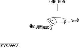 Bosal SYS25698 - Система випуску ОГ avtolavka.club