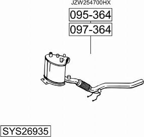 Bosal SYS26935 - Система випуску ОГ avtolavka.club