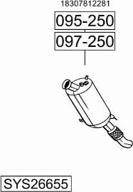 Bosal SYS26655 - Система випуску ОГ avtolavka.club