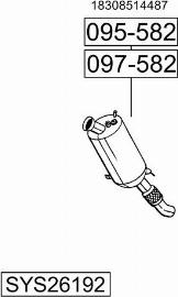 Bosal SYS26192 - Система випуску ОГ avtolavka.club