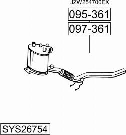 Bosal SYS26754 - Система випуску ОГ avtolavka.club