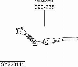 Bosal SYS28141 - Система випуску ОГ avtolavka.club