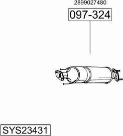 Bosal SYS23431 - Система випуску ОГ avtolavka.club