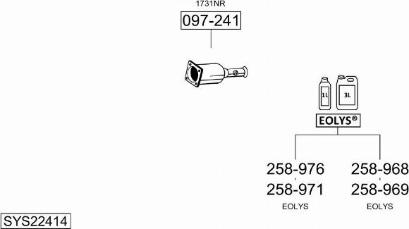 Bosal SYS22414 - Система випуску ОГ avtolavka.club