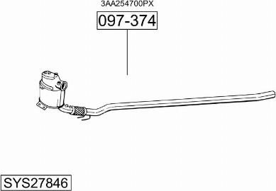 Bosal SYS27846 - Система випуску ОГ avtolavka.club