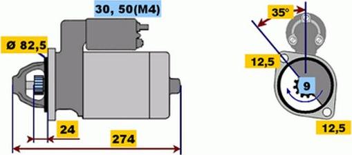 BOSCH 9 000 331 418 - Стартер avtolavka.club