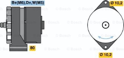 BOSCH 9 120 080 144 - Генератор avtolavka.club