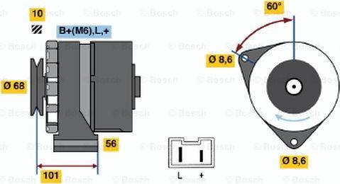 BOSCH 9 120 144 258 - Генератор avtolavka.club