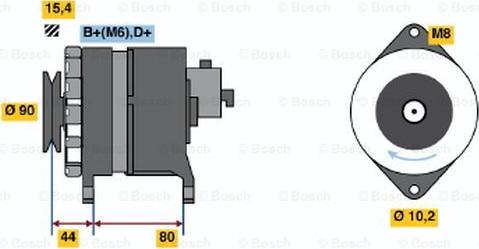 BOSCH 9 120 334 639 - Генератор avtolavka.club