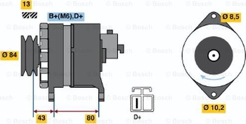 BOSCH 9 120 334 626 - Генератор avtolavka.club