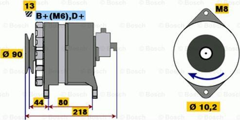 BOSCH 9 120 334 628 - Генератор avtolavka.club