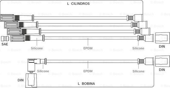 BOSCH 9 295 080 037 - Комплект проводів запалювання avtolavka.club