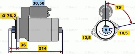 BOSCH 6 004 AA0 022 - Стартер avtolavka.club