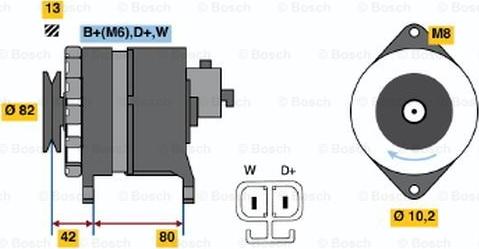 BOSCH 6 033 GB4 018 - Генератор avtolavka.club