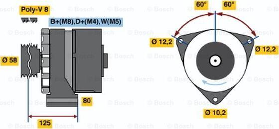 BOSCH 6 033 GB3 010 - Генератор avtolavka.club