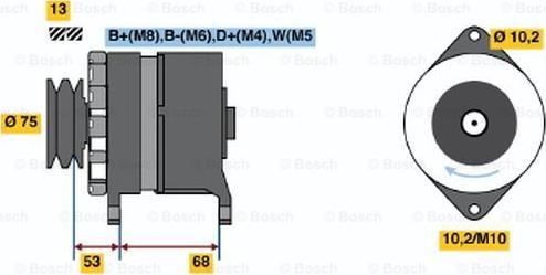 BOSCH 6 033 GB3 036 - Генератор avtolavka.club