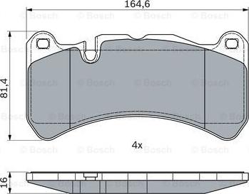 BOSCH 0 986 494 965 - Гальмівні колодки, дискові гальма avtolavka.club