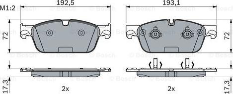 BOSCH 0 986 494 962 - Гальмівні колодки, дискові гальма avtolavka.club