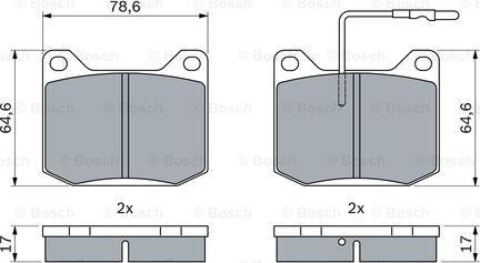 BOSCH 0 986 494 938 - Гальмівні колодки, дискові гальма avtolavka.club