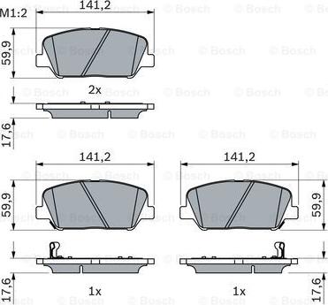 BOSCH 0 986 494 979 - Гальмівні колодки, дискові гальма avtolavka.club