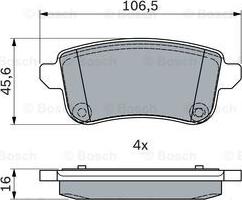 BOSCH 0 986 494 978 - Гальмівні колодки, дискові гальма avtolavka.club