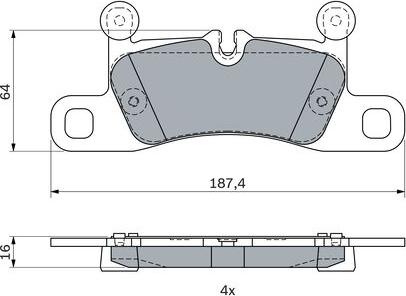 BOSCH 0 986 494 977 - Гальмівні колодки, дискові гальма avtolavka.club