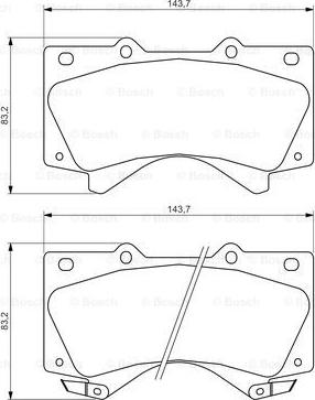 BOSCH 0 986 494 449 - Гальмівні колодки, дискові гальма avtolavka.club