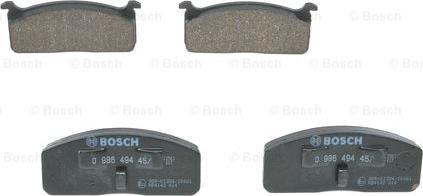 BOSCH 0 986 494 457 - Гальмівні колодки, дискові гальма avtolavka.club