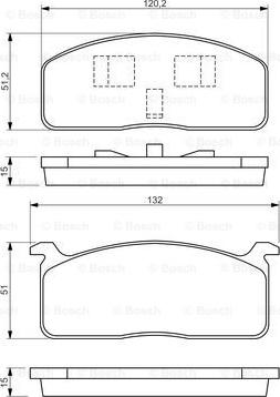 BOSCH 0 986 494 457 - Гальмівні колодки, дискові гальма avtolavka.club