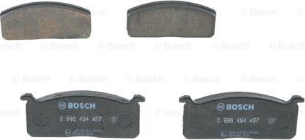 BOSCH 0 986 494 457 - Гальмівні колодки, дискові гальма avtolavka.club