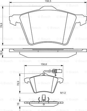 BOSCH 0 986 494 415 - Гальмівні колодки, дискові гальма avtolavka.club