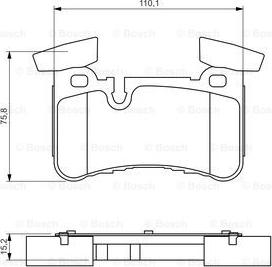 BOSCH 0 986 494 411 - Гальмівні колодки, дискові гальма avtolavka.club