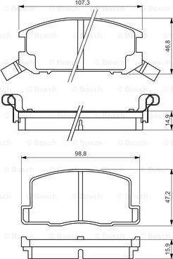 BOSCH 0 986 494 412 - Гальмівні колодки, дискові гальма avtolavka.club