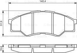 BOSCH 0 986 494 425 - Гальмівні колодки, дискові гальма avtolavka.club