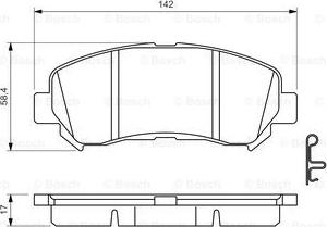 BOSCH 0 986 494 501 - Гальмівні колодки, дискові гальма avtolavka.club