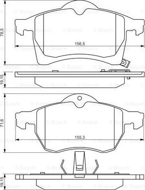 BOSCH 0 986 494 508 - Гальмівні колодки, дискові гальма avtolavka.club