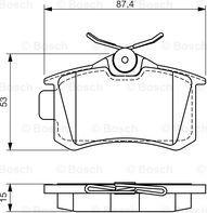 BOSCH 0 986 494 519 - Гальмівні колодки, дискові гальма avtolavka.club